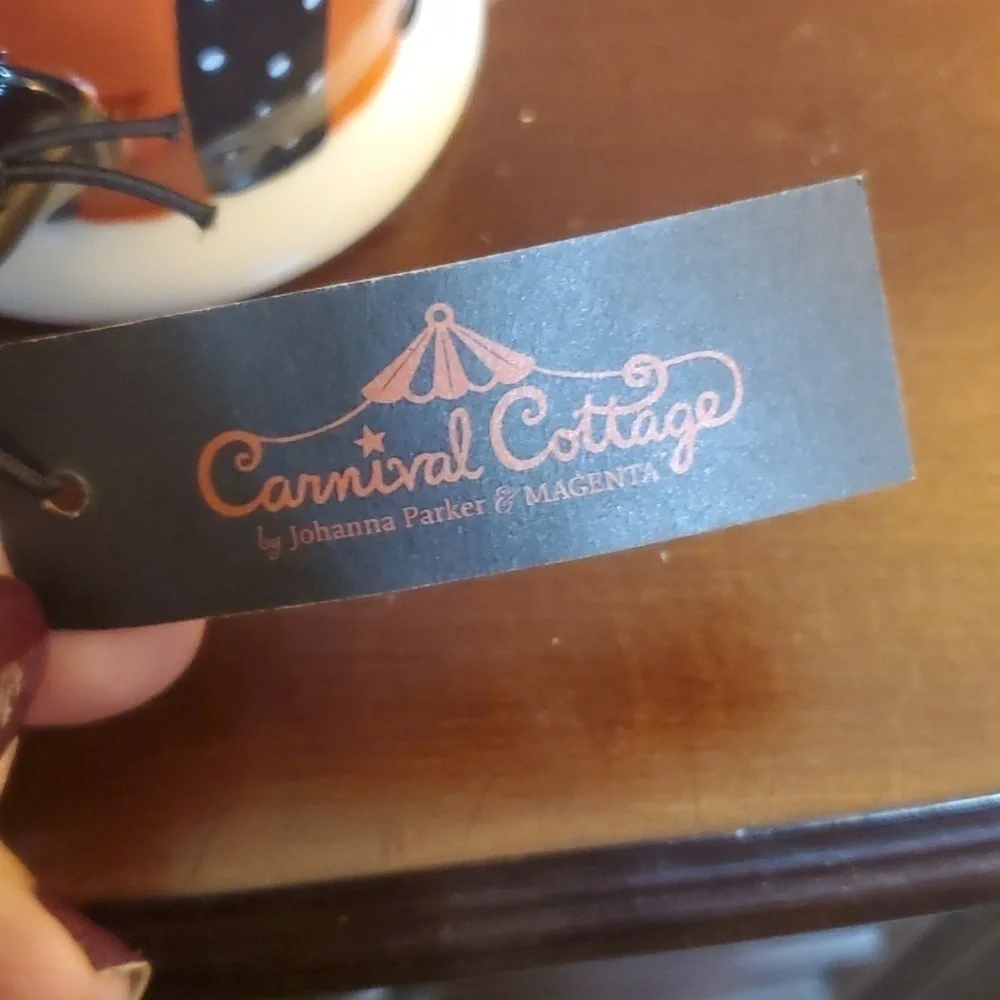 Johanna Parker Carnival Cottage Pumpkin Coffee Mug NWT - Picture 6 of 6